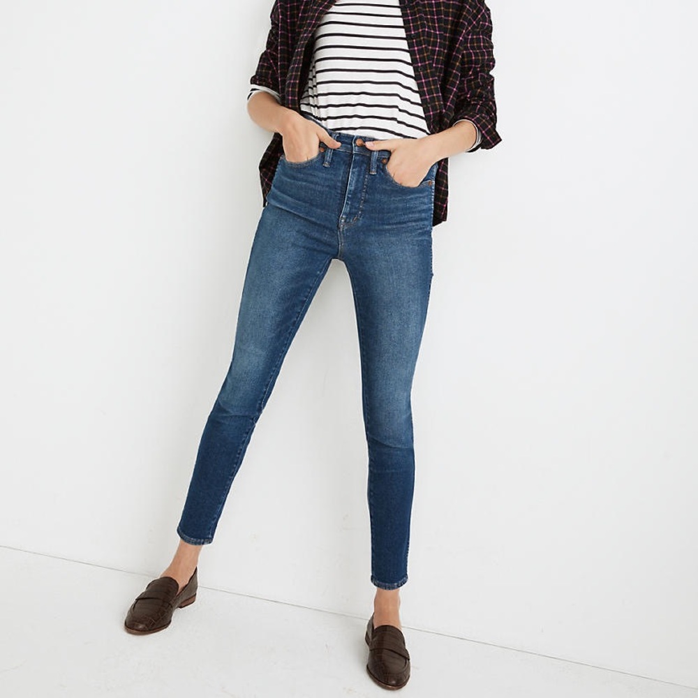 Madewell 10" High-Rise Skinny Jeans in Winston Wash